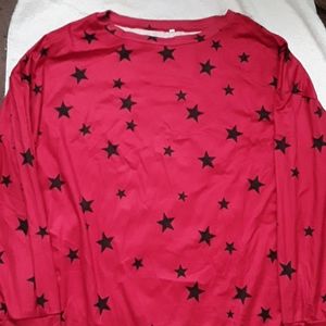 A red shirt with black stars